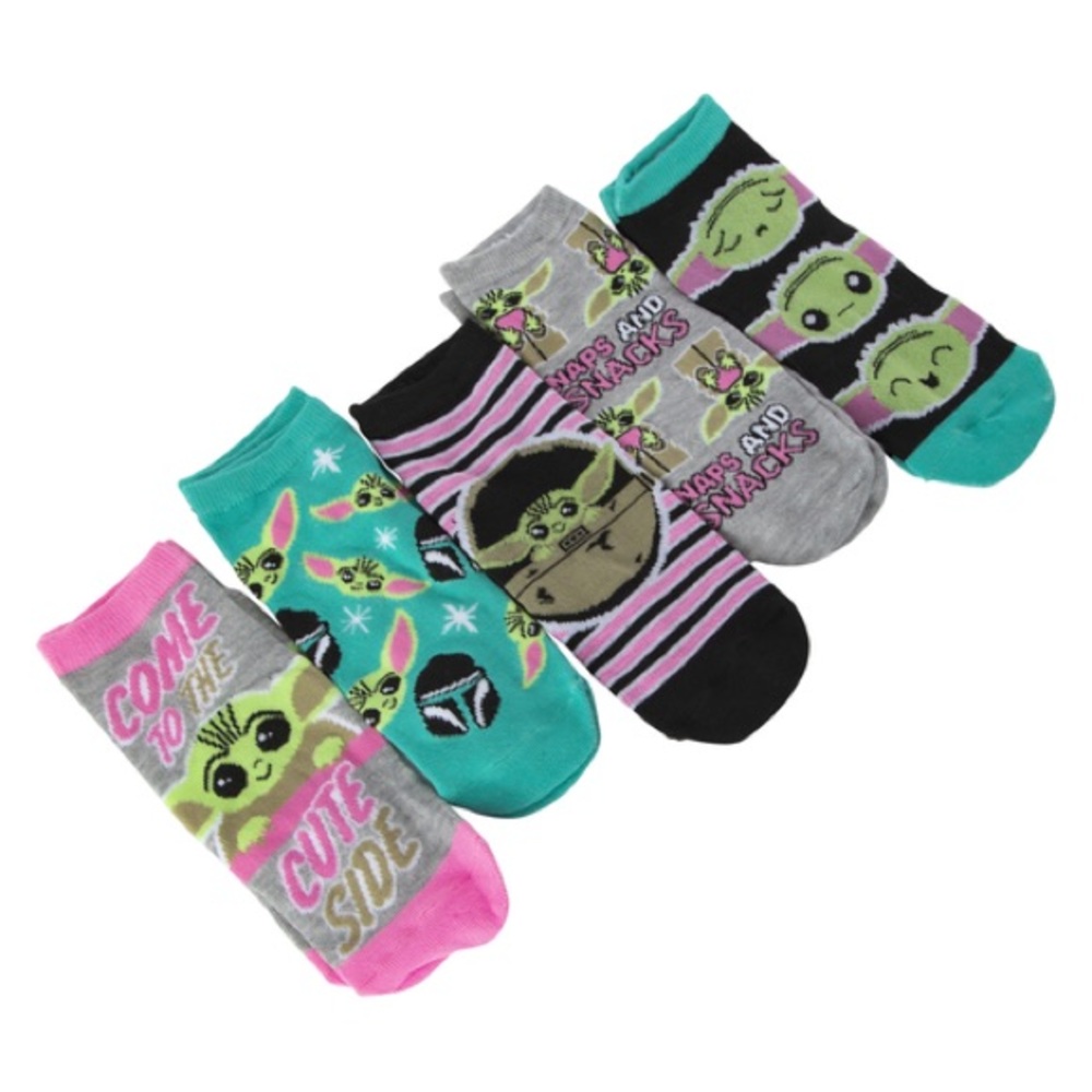 Women’s Disney Star Wars The Madalorian The Child Grogu low-cut socks 5-pack NWT